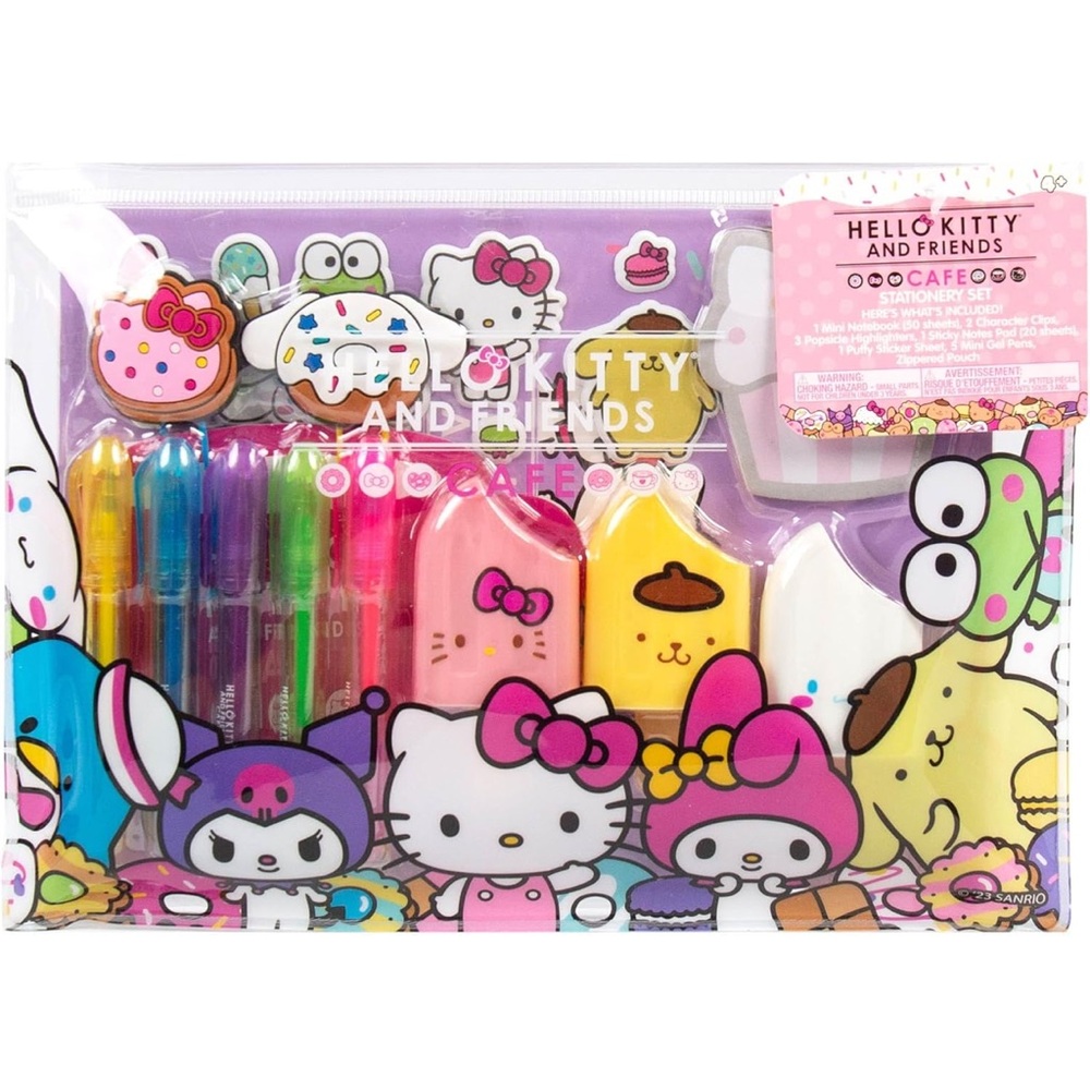 Sanrio Hello Kitty & Friends 22-piece Kawaii Stationary Set Cute School Supplies